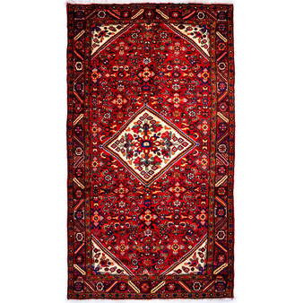 10' 6 x 5' 5 Hosseinabad Authentic Persian Hand Knotted Area Rug | Los Angeles Home of Rugs