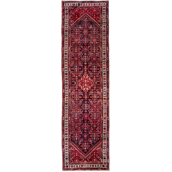 13' 1 x 3' 5 Hosseinabad Authentic Persian Hand Knotted Area Rug | Los Angeles Home of Rugs