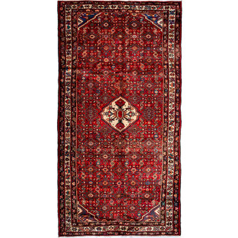 11' 2 x 5' 9 Hosseinabad Authentic Persian Hand Knotted Area Rug | Los Angeles Home of Rugs