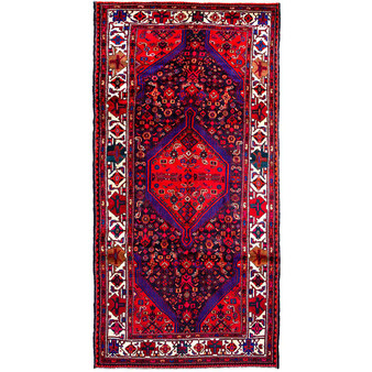 10' 12 x 5' 4 Hamadan Authentic Persian Hand Knotted Area Rug | Los Angeles Home of Rugs