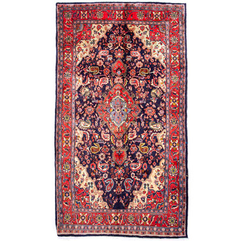 9' 2 x 4' 11 Songhor Authentic Persian Hand Knotted Area Rug | Los Angeles Home of Rugs