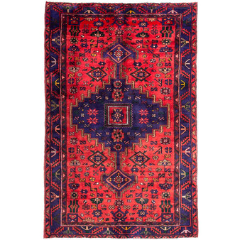 7' 3 x 4' 7 Zanjan Authentic Persian Hand Knotted Area Rug | Los Angeles Home of Rugs