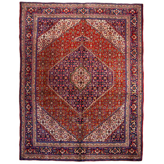 10' 12 x 7' 10 Tabriz Authentic Persian Hand Knotted Area Rug | Los Angeles Home of Rugs