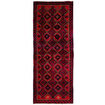 5' 4 x 2' 1 Baluch Authentic Persian Hand Knotted Area Rug | Los Angeles Home of Rugs