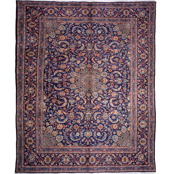 13' 1 x 9' 10 Kashmar Authentic Persian Hand Knotted Area Rug | Los Angeles Home of Rugs