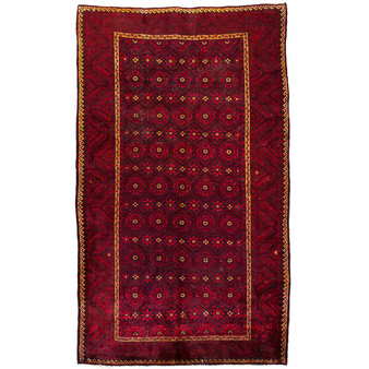 Red Tribal 3'3 X 4'8 Ft Shiraz Oriental Area Rug