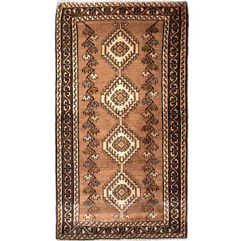 6' 7'' x 3' 7'' Shiraz Authentic Persian Hand Knotted Area Rug - 112746