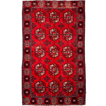 6' 7'' x 3' 11'' Baluch Authentic Persian Hand Knotted Area Rug - 112751