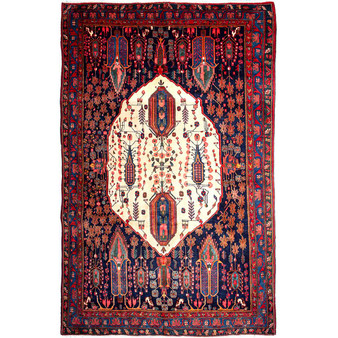 10' 12'' x 6' 7'' Sirjan Authentic Persian Hand Knotted Area Rug - 112752