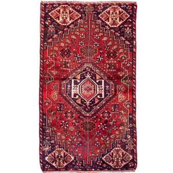 4' 9'' x 2' 9'' Shiraz Authentic Persian Hand Knotted Area Rug - 112771