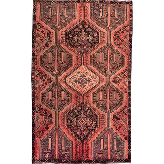 7' 6'' x 4' 7'' Shiraz Authentic Persian Hand Knotted Area Rug - 112779