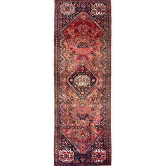 8' 8'' x 2' 9'' Shiraz Authentic Persian Hand Knotted Area Rug - 112791