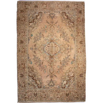 10' 0'' x 6' 6'' Tabriz Authentic Persian Hand Knotted Area Rug - 112823