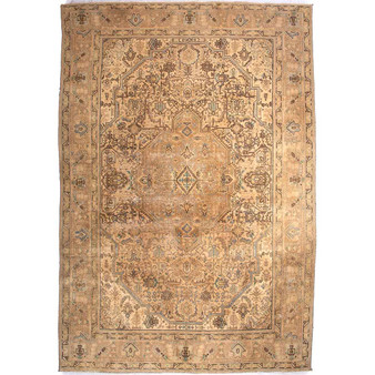 9' 10'' x 6' 7'' Tabriz Authentic Persian Hand Knotted Area Rug - 112838