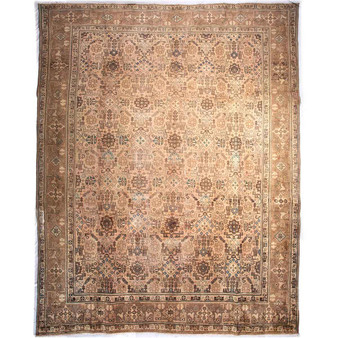 12' 10'' x 9' 10'' Tabriz Authentic Persian Hand Knotted Area Rug - 112841