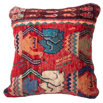 1' 8'' x 1' 8'' Ardabil Authentic Persian Hand Knotted Pillow Rug - 113019