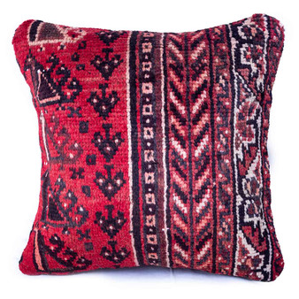 1' 8'' x 1' 8'' Shiraz Authentic Persian Hand Knotted Pillow Rug - 113035