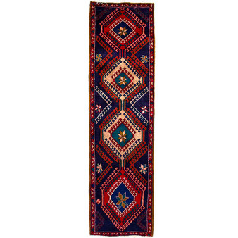 9' 6'' x 2' 7'' Ardabil Authentic Persian Hand Knotted Area Rug - 112987