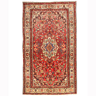 9' 6 x 5' 2 Hamadan Authentic Persian Hand Knotted Area Rug | Los Angeles Home of Rugs