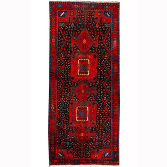 11' 2 x 4' 9 Senneh Authentic Persian Hand Knotted Area Rug | Los Angeles Home of Rugs