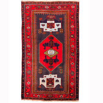 7' 9 x 4' 11 Kurdish Authentic Persian Hand Knotted Area Rug | Los Angeles Home of Rugs