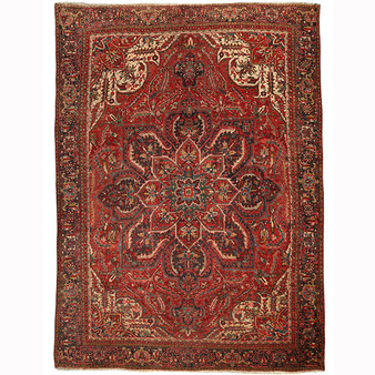 12' 6 x 9' 2 Serapi Authentic Persian Hand Knotted Area Rug | Los Angeles Home of Rugs