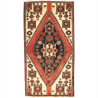 5' 4 x 2' 11 Saveh Authentic Persian Hand Knotted Area Rug | Los Angeles Home of Rugs