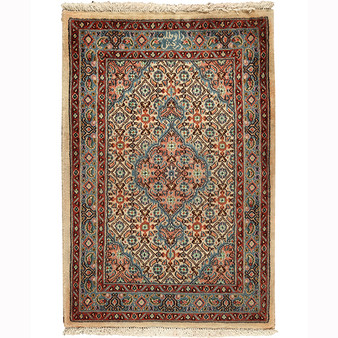 3' 1 x 1' 12 Birjand Authentic Persian Hand Knotted Area Rug | Los Angeles Home of Rugs