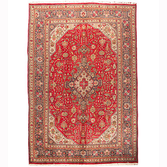 9' 10 x 6' 7 Tabriz Authentic Persian Hand Knotted Area Rug | Los Angeles Home of Rugs