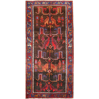 10' 3 x 4' 11 Nahavand Authentic Persian Hand Knotted Area Rug | Los Angeles Home of Rugs