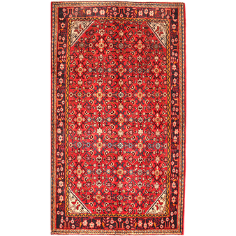 9' 8 x 5' 2 Hamadan Authentic Persian Hand Knotted Area Rug | Los Angeles Home of Rugs