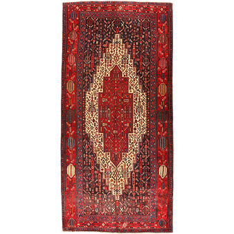 9' 11 x 4' 4 Senneh Authentic Persian Hand Knotted Area Rug | Los Angeles Home of Rugs