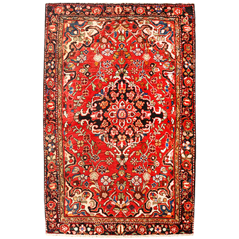 5' 1 x 3' 3 Bibikabad Authentic Persian Hand Knotted Area Rug | Los Angeles Home of Rugs