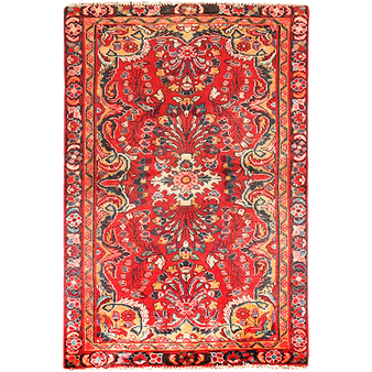 4' 9 x 3' 3 Lilihan Authentic Persian Hand Knotted Area Rug | Los Angeles Home of Rugs