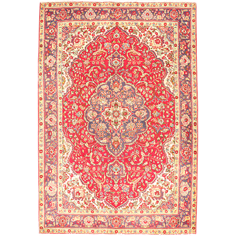 10' 1 x 6' 10 Tabriz Authentic Persian Hand Knotted Area Rug | Los Angeles Home of Rugs