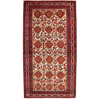 5' 11 x 3' 2 Baluch Authentic Persian Hand Knotted Area Rug | Los Angeles Home of Rugs