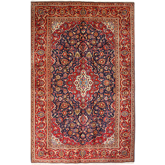 10' 5 x 6' 9 Kashan Authentic Persian Hand Knotted Area Rug | Los Angeles Home of Rugs