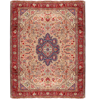 12' 12 x 9' 10 Tabriz Authentic Persian Hand Knotted Area Rug | Los Angeles Home of Rugs