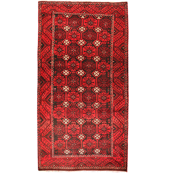 9' 2 x 4' 9 Ferdos Authentic Persian Hand Knotted Area Rug | Los Angeles Home of Rugs