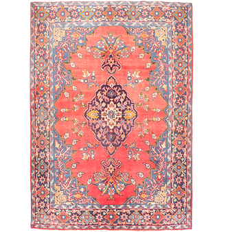 7' 3 x 5' 2 Viss Authentic Persian Hand Knotted Area Rug | Los Angeles Home of Rugs