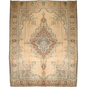 12' 10 x 10' 0 Tabriz Authentic Persian Hand Knotted Area Rug | Los Angeles Home of Rugs