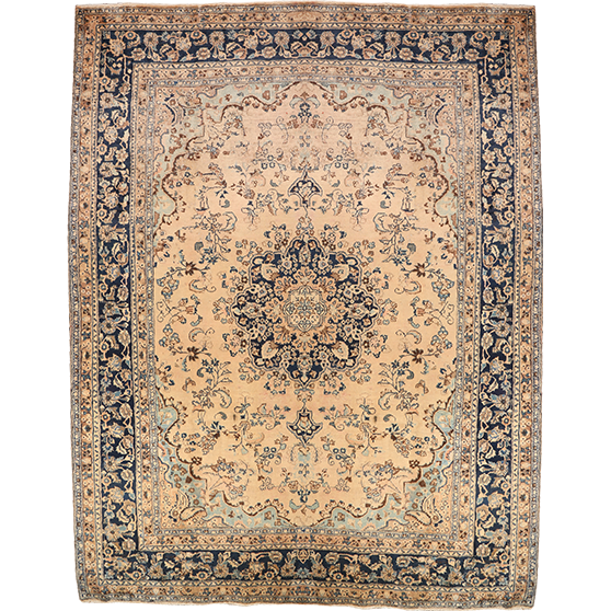 12' 10 x 9' 9 Sabzevar Authentic Persian Hand Knotted Area Rug | Los Angeles Home of Rugs