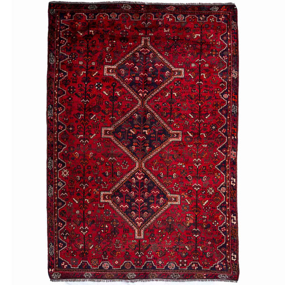 8' 9'' x 5' 9'' Shiraz Authentic Persian Hand Knotted Area Rug - 112763