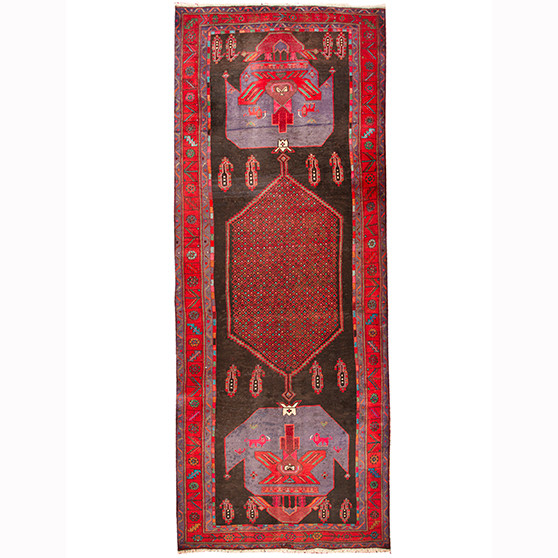 13' 1 x 4' 12 Bijar Authentic Persian Hand Knotted Area Rug | Los Angeles Home of Rugs
