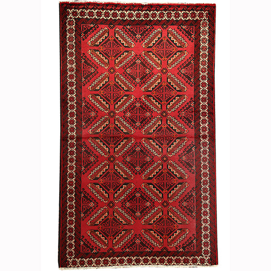 6' 7 x 3' 11 Baluch Authentic Persian Hand Knotted Area Rug | Los Angeles Home of Rugs