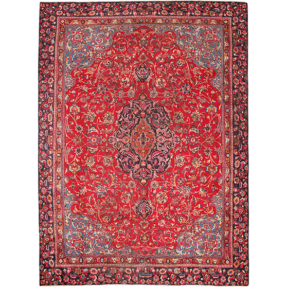 11' 11 x 8' 4 Sabzevar Authentic Persian Hand Knotted Area Rug | Los Angeles Home of Rugs