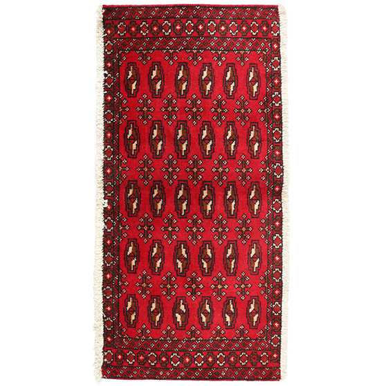 3' 5 x 1' 7 Turkmen Authentic Persian Hand Knotted Area Rug | Los Angeles Home of Rugs