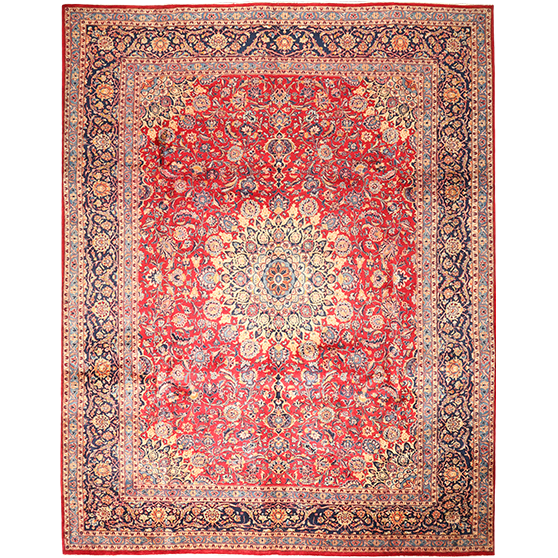 12' 10 x 9' 10 Kashmar Authentic Persian Hand Knotted Area Rug | Los Angeles Home of Rugs