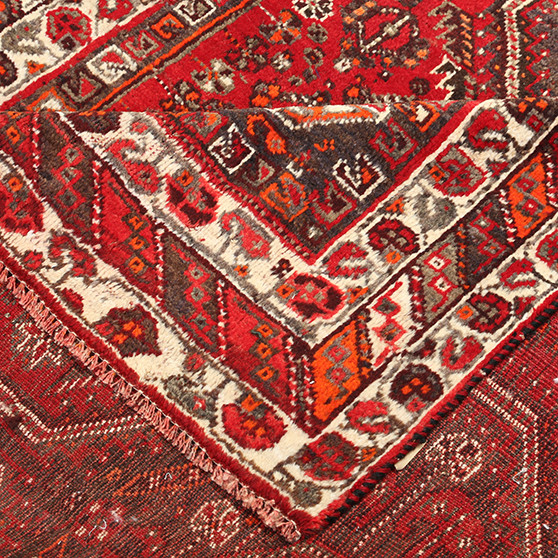 6' 3'' x 4' 10'' Shiraz Authentic Persian Hand Knotted Area Rug Los