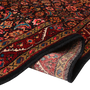Farahan Persian Rug 10'0" x 3'11" - Semi Antique Medallion Red, Green Hand Knotted | detail view | SKU 111719